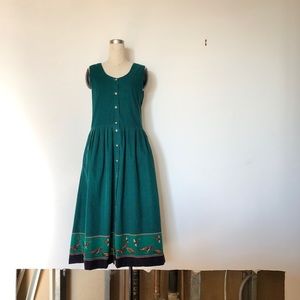 Bryn Connelly - Vintage Corduroy Pheasant Dress